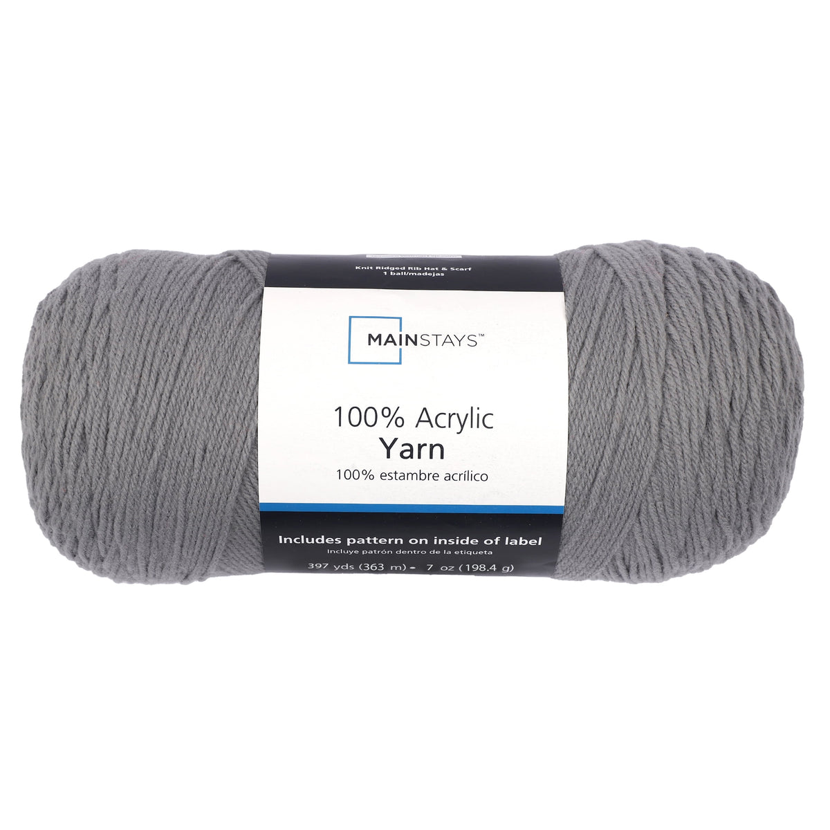 Mainstays Medium 4 Acrylic Yarn, 7 oz, 397 Yards