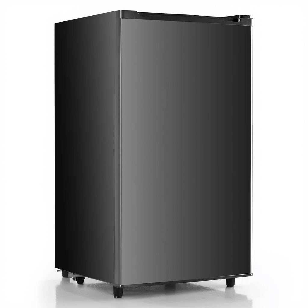 TINKLE WELL Mini Fridge With Freezer, 3.2 Cu Ft, Single Door, Silver