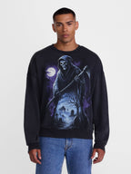 Men's Halloween Back Breaker Graphic Long Sleeve Sweatshirt from Way to Celebrate, Sizes XS-5XB