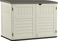 Suncast Resin Storage Shed, Off-White/Gray, 70.5in W x 44.25in D x 52in H - BMS4700