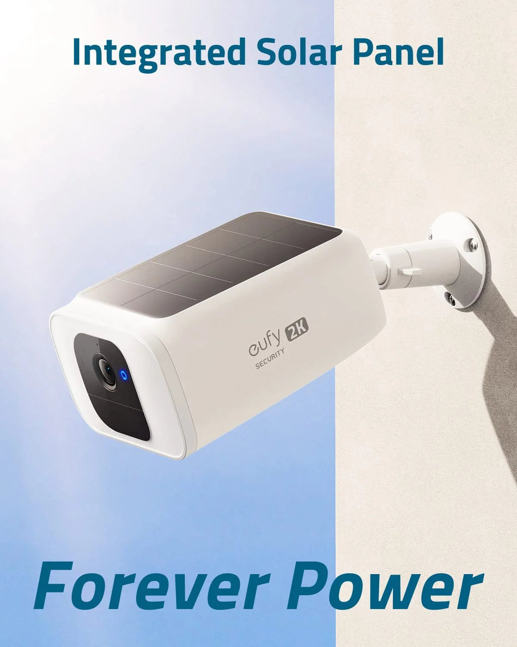 Eufy SoloCam S230 Solar Security Camera 4K UHD White 4-Pack - S40