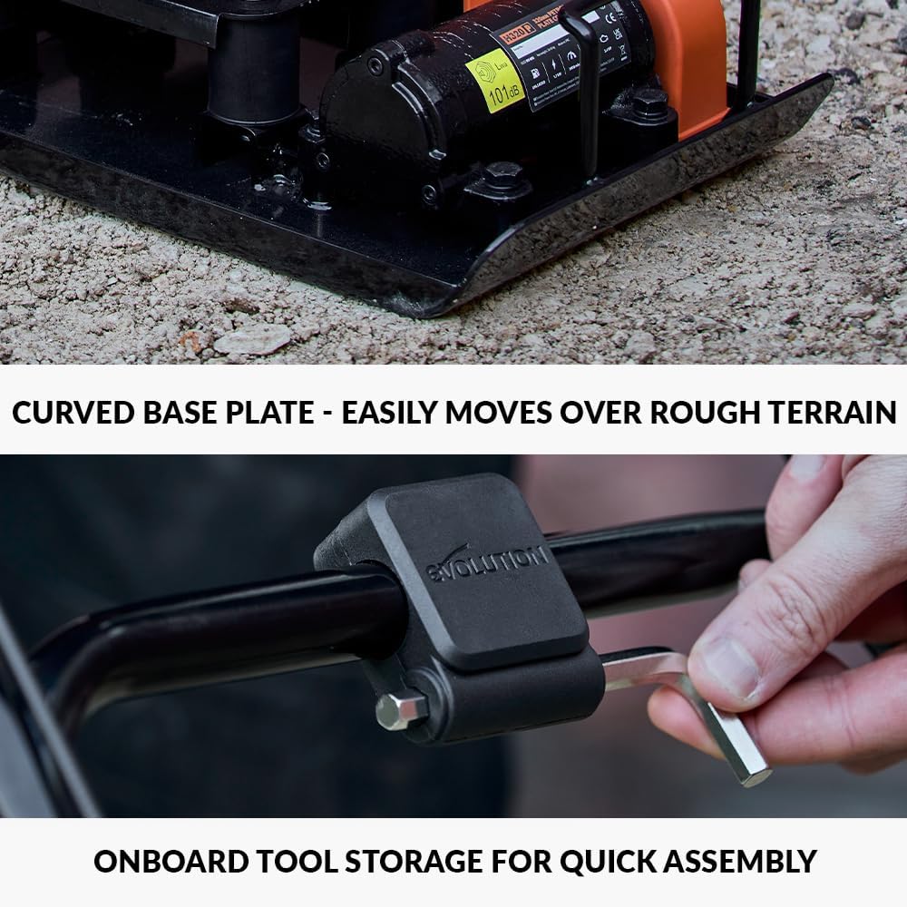 Electric Vibratory Plate Compactor For Soil, Sand, Gravel And Pavement
