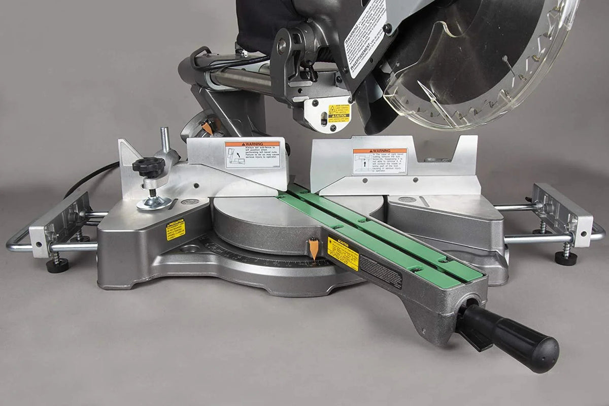 Metabo HPT 10-Inch Sliding Dual Compound Miter Saw, 12 Amp, Double Bevel - C10FSHS