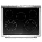 Cosmo 4-Piece Kitchen Appliance Package With 30 in Electric Range, 30 in Wall Mount Hood, 24 in Dishwasher And French Door Refrigerator