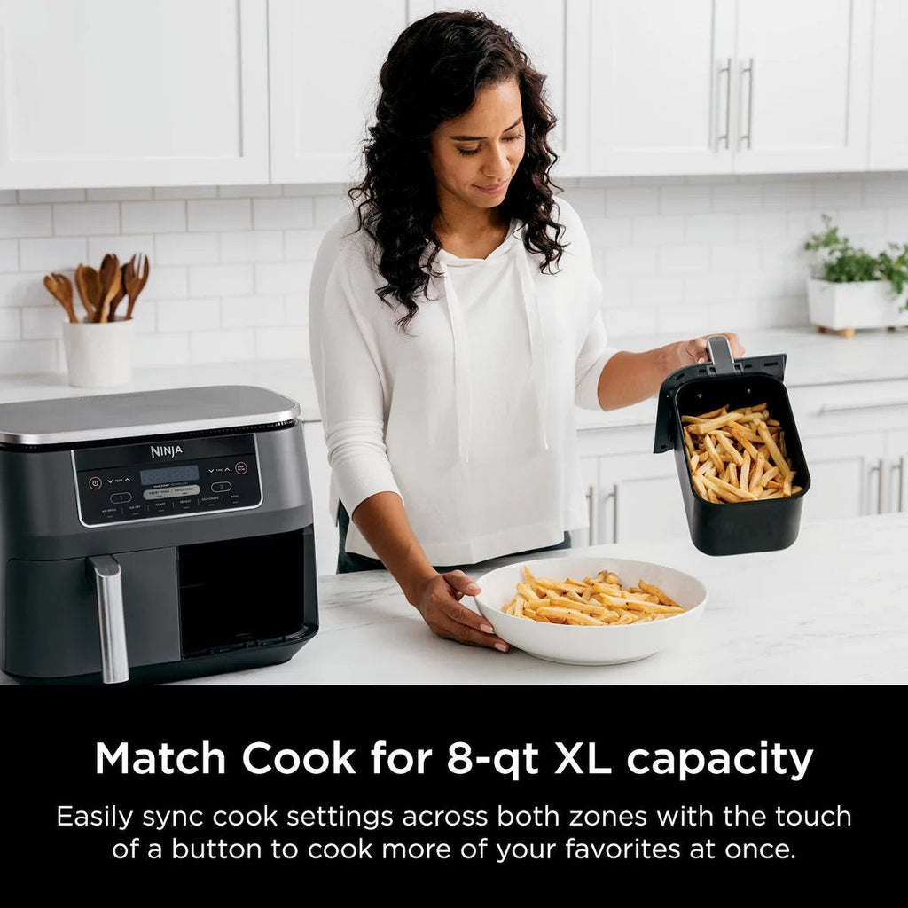 8-Qt 2-Basket Air Fryer With DualZone Technology And Smart Finish