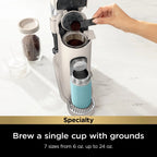 Ninja Pods & Grounds Single-Serve Coffee Maker, 56-oz. Reservoir, Stone - PB041ST