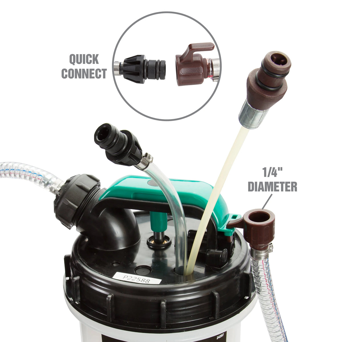 OEMTOOLS Pneumatic/Manual Fluid Extractor 1.5 Gallon (6L) - 24937