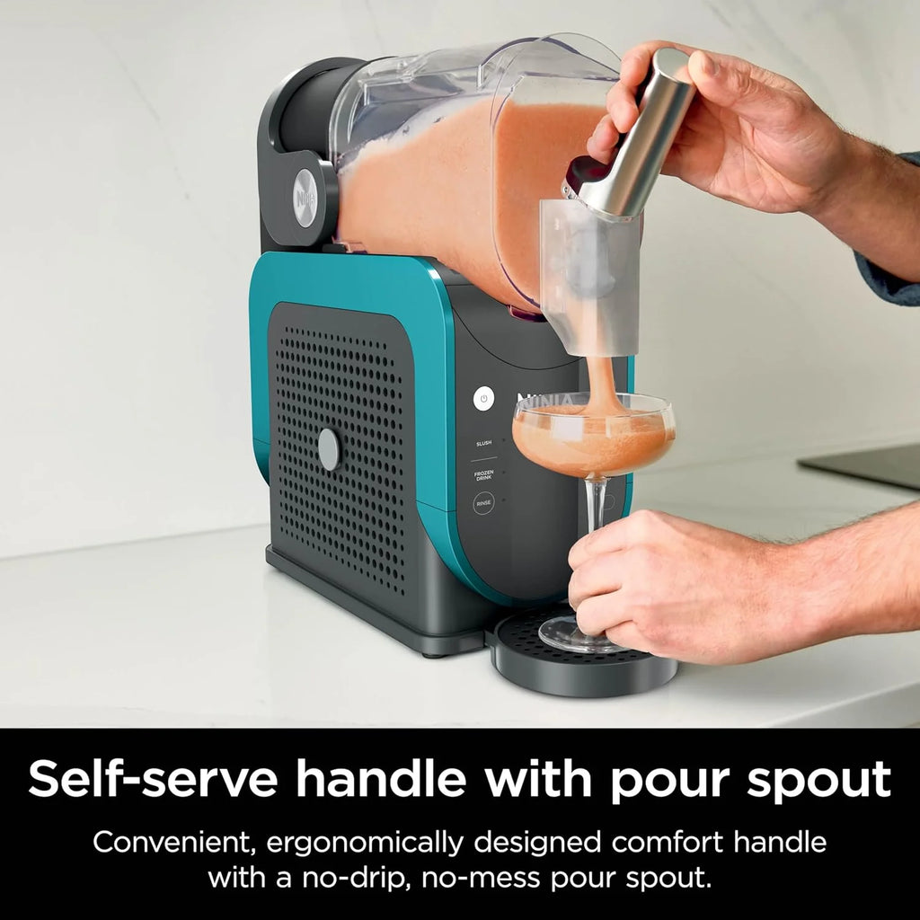 SLUSHi Frozen Drink And Slushie Machine, 88 oz, 5 Preset Programs, Black - FS301