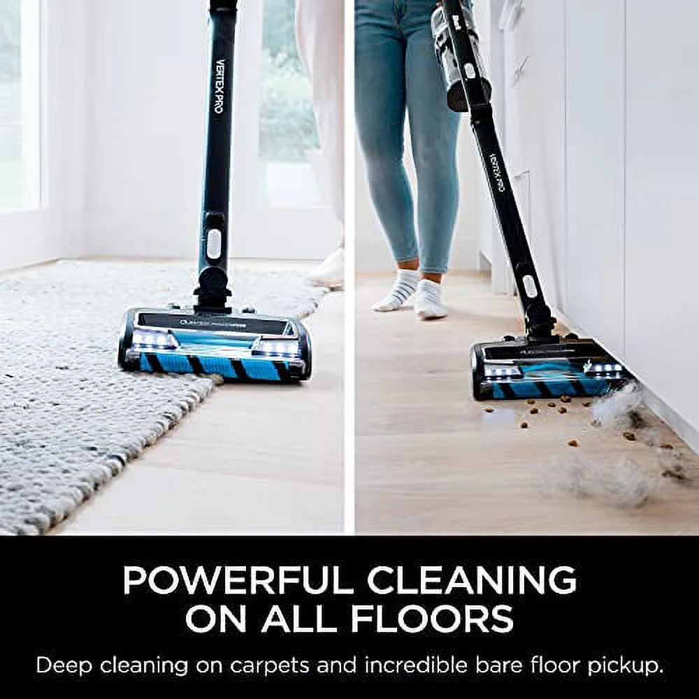 Shark Vertex Pro Cordless Stick Vacuum, Black, 120 Minutes Runtime - IZ682H