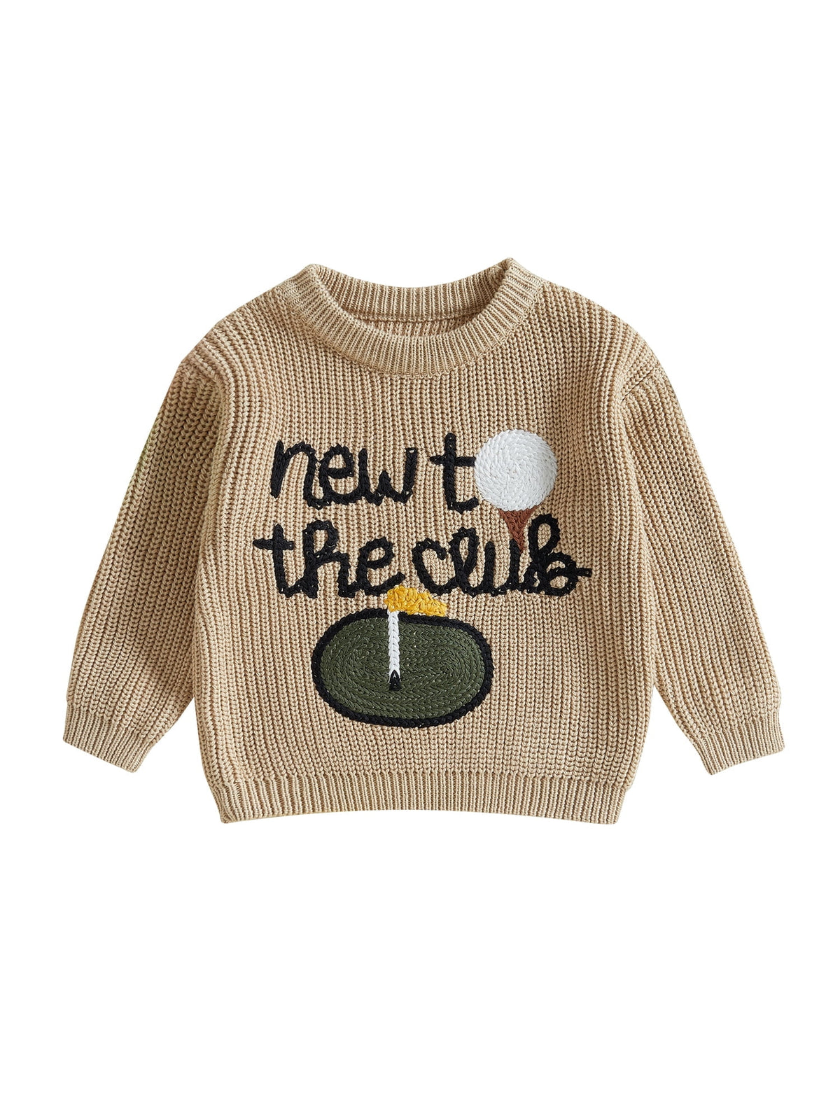 Loicainy Toddler Baby Boy Girl Halloween Knit Sweater 3 6 9 12 18 24 Months 2T 3T Long Sleeve Crewneck Letter Embroidery Pullover Autumn Winter Knitwear