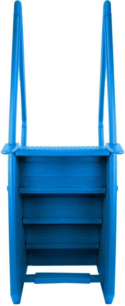 Aqua Select Anti-Slip In-Pool Steps, Gray, 28in W x 81in H, 300 lbs Capacity - For Above Ground Pools