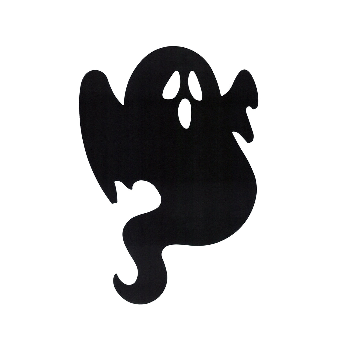 Paper Ghost Cutouts Decoration, Black, 12 Pieces, Halloween by Way To Celebrate