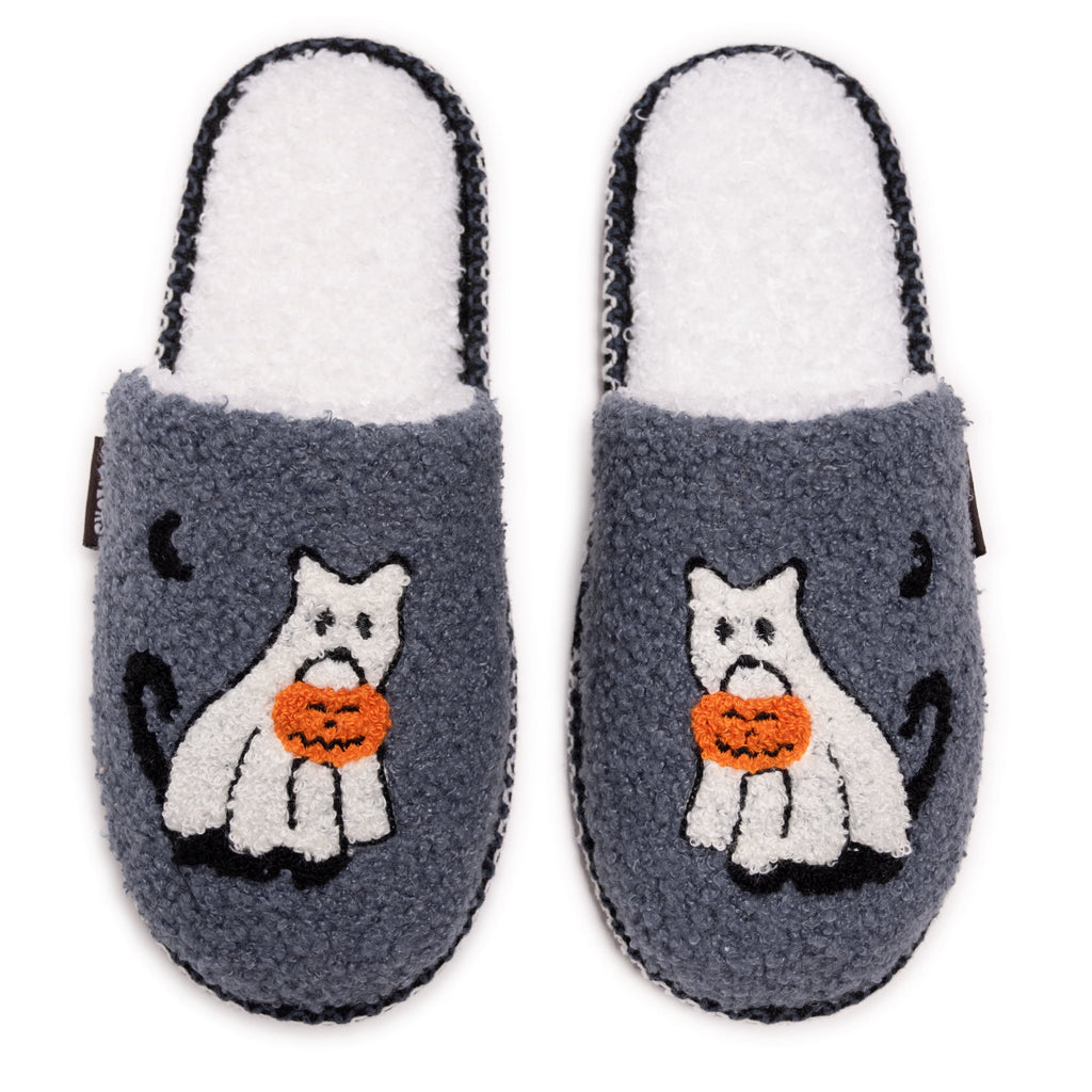 MUK LUKS Women's Punch Needle Fall Halloween Novelty Scuff Slipper