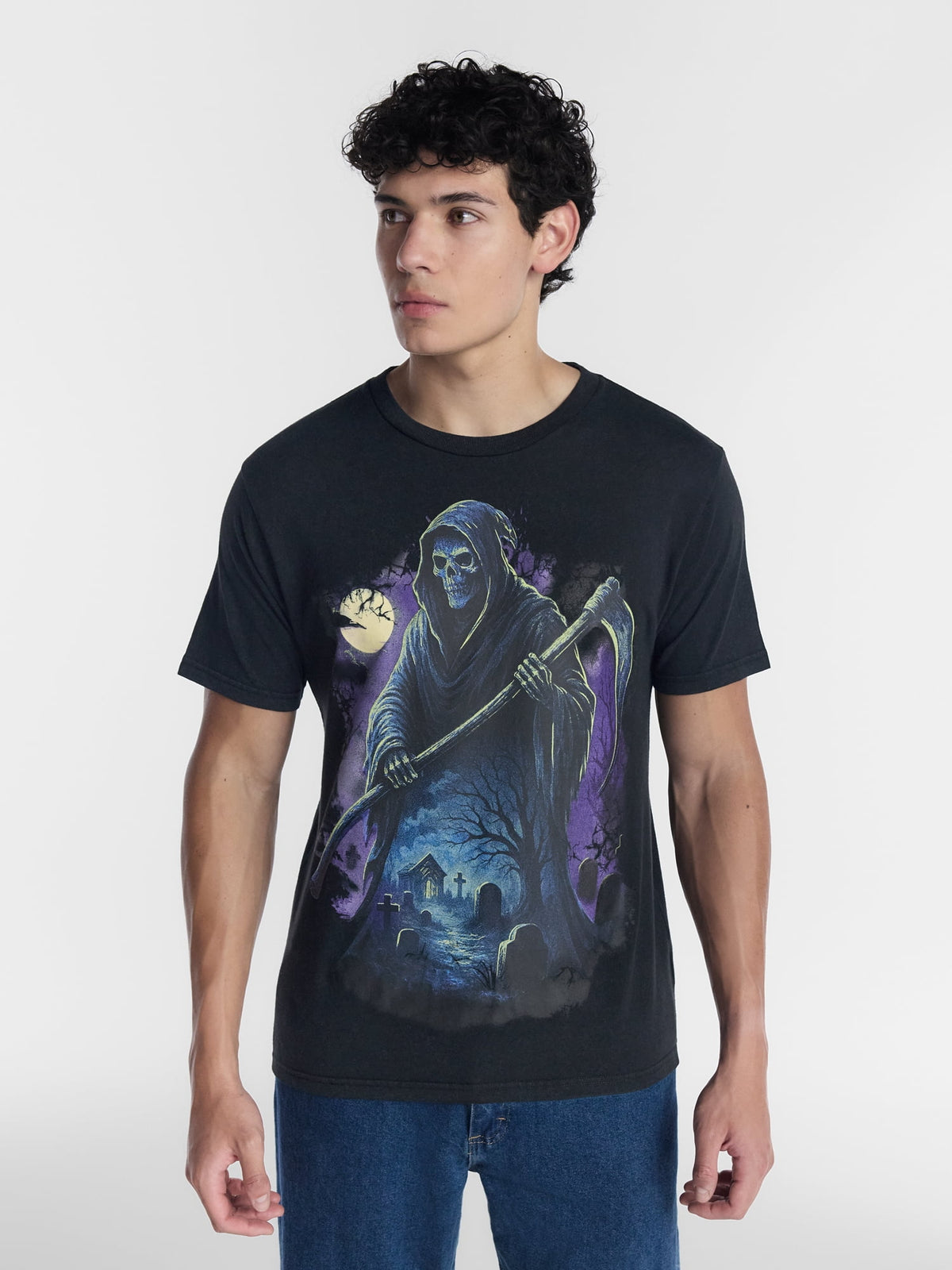 Halloween Men's Evil Jack Graphic Tee from Way to Celebrate, Sizes XS-4XLT