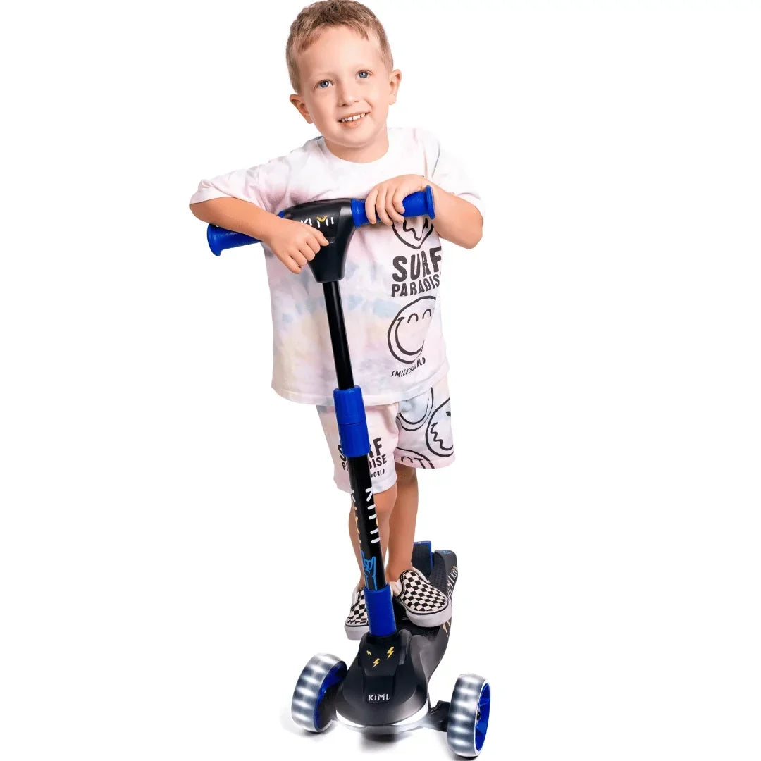 KIMI Kids 3-Wheel Electric Scooter, Adjustable, Ages 2-9, 5MPH, 10 Miles Range