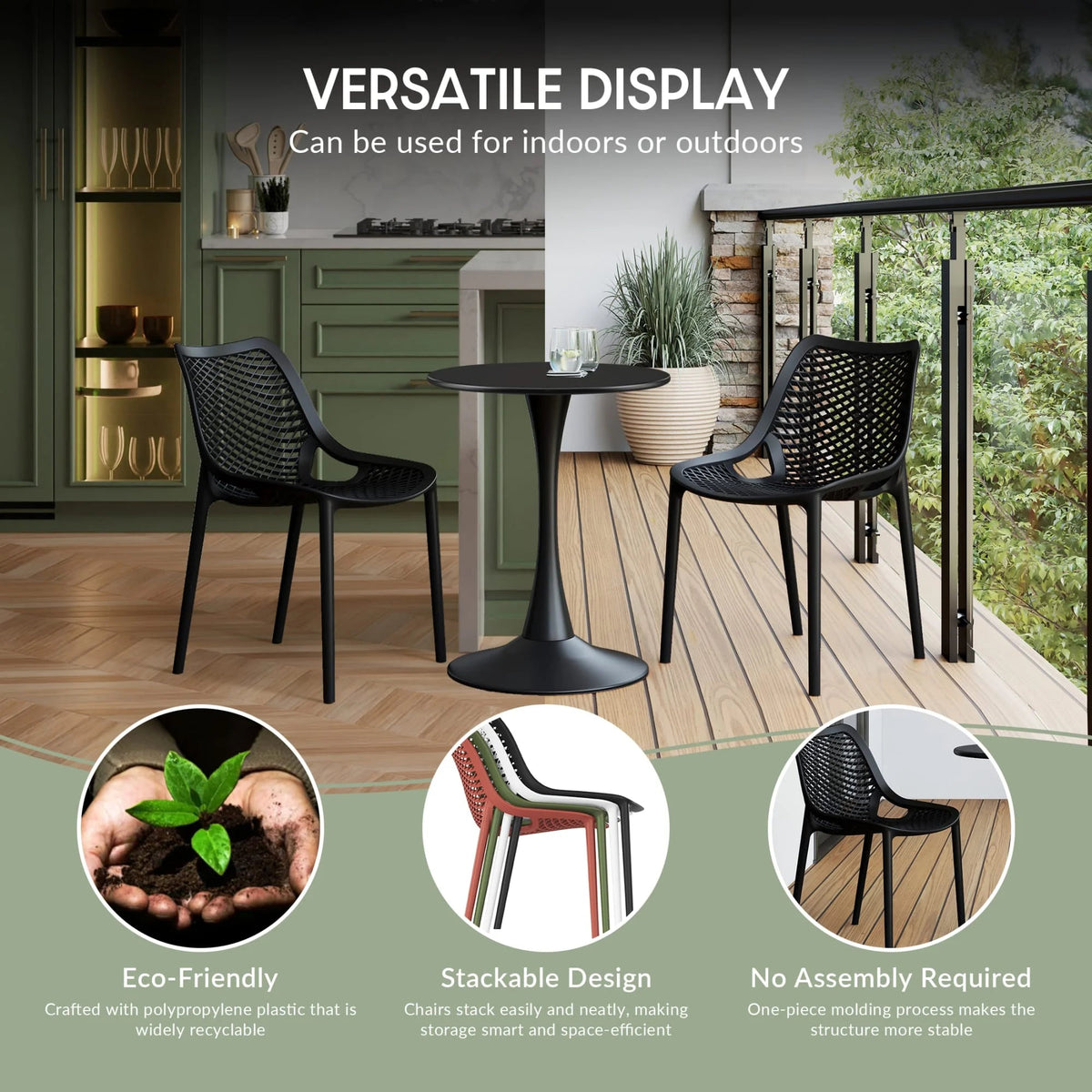 WestinTrends 5-Piece Outdoor Patio Dining Set, Olive Green - Playa