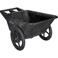 Rubbermaid Big Wheel Agriculture Cart, 300-lb Capacity, 71/2 Cubic Feet, Black - 323/4w x 571/2d x 281/4h