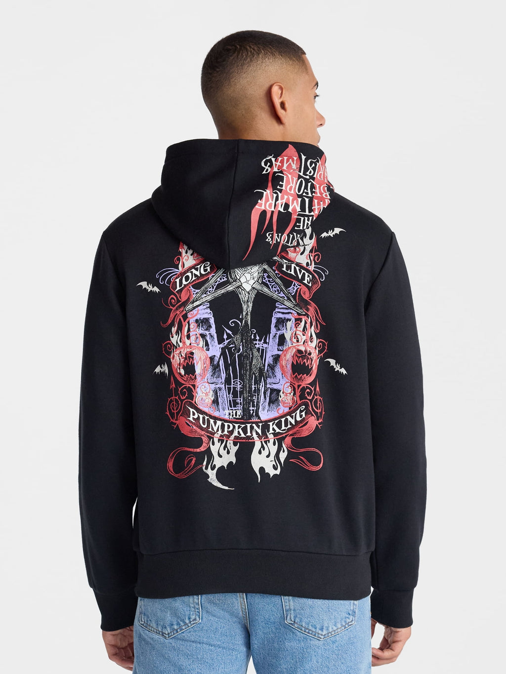 Nightmare Before Christmas Men's and Big Men's Graphic Hoodie Sweatshirt, Sizes XS-5XL