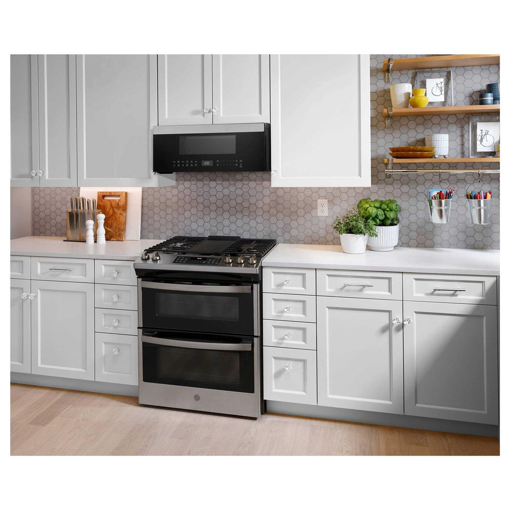GE 1.2 Cu. Ft. Over-the-Range Low Profile Sensor Microwave Oven - UVM9125STSS