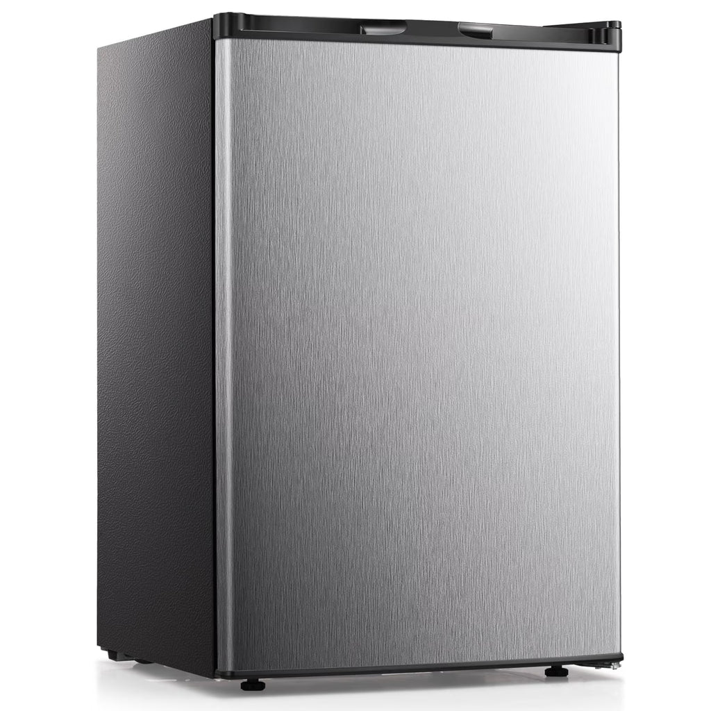 KNDKO 3.2Cu.ft Upright Freezer With Removable Shelves And Adjustable Thermostat - Silver