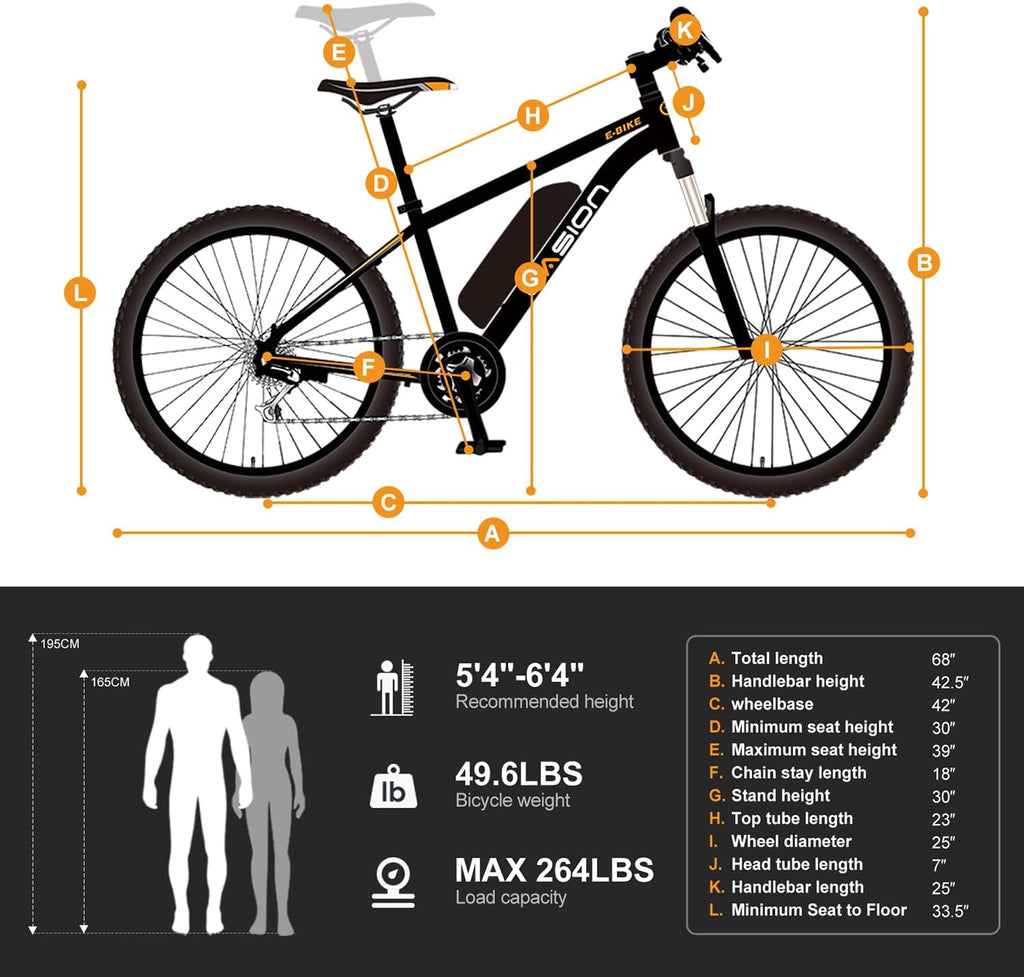 500W Electric Bike With 40-Mile Range And 20 MPH Top Speed - EB5