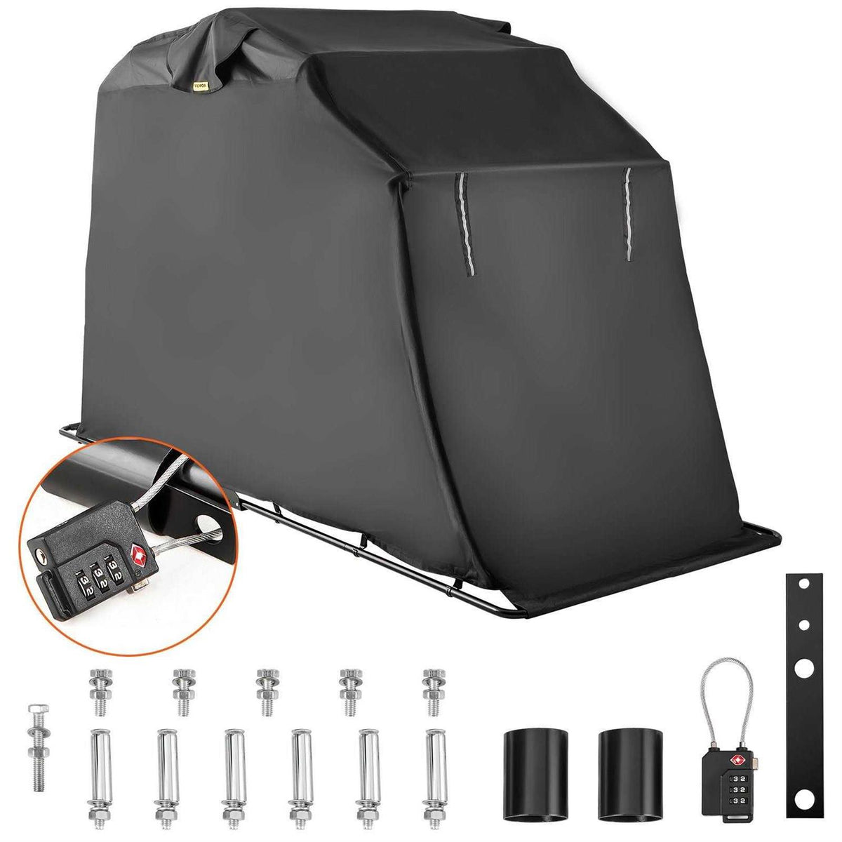 VEVOR Motorcycle Shelter - Waterproof 600D Oxford Fabric