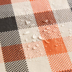 Way To Celebrate Halloween PEVA Tablecloth Indoor & Outdoor Table 70" Round - Buffalo Plaid