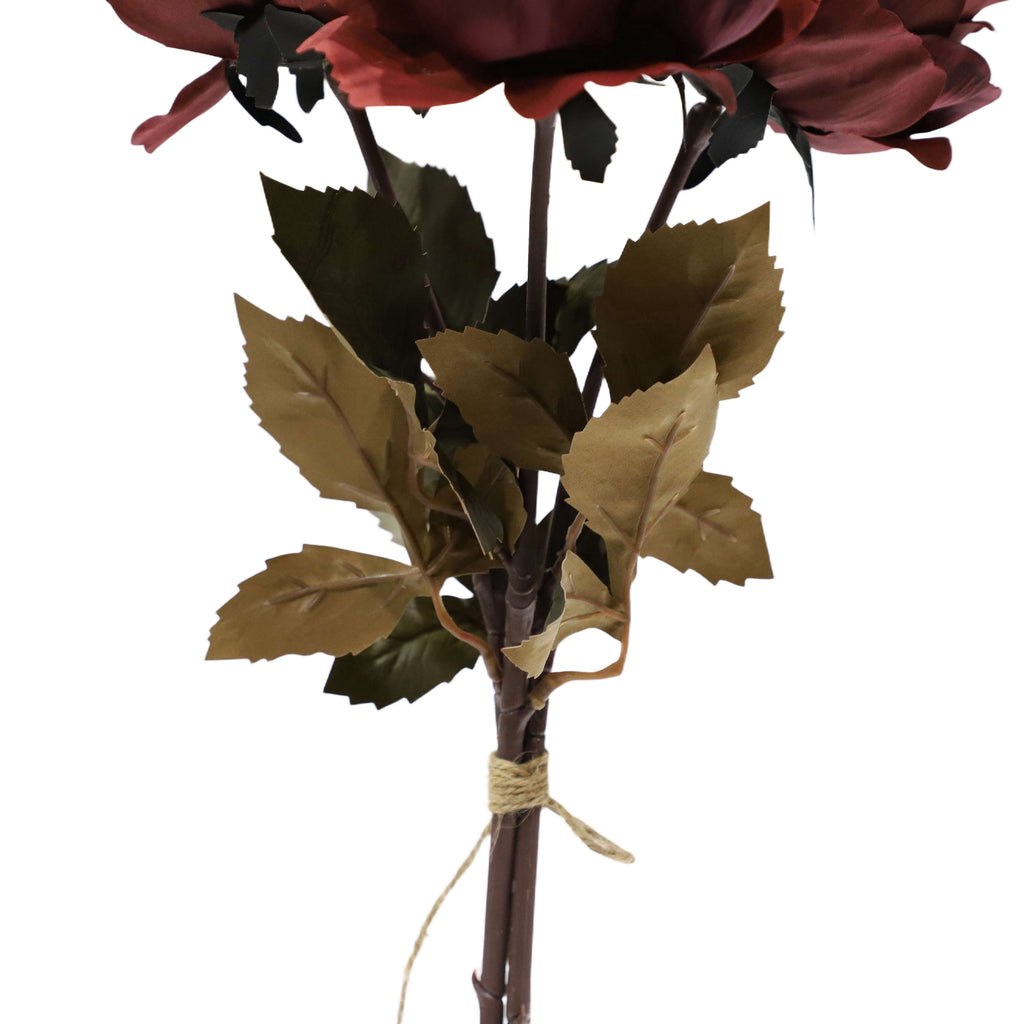 My Texas House Fall Faux Peony Bundle, Burgundy, 20"