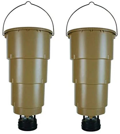 Moultrie Hanging Deer Feeders 5 Gallon, 2-Pack - Adjustable Timer