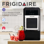 Frigidaire Nugget Ice Maker, 44 lbs., Stainless Steel - EFIC235