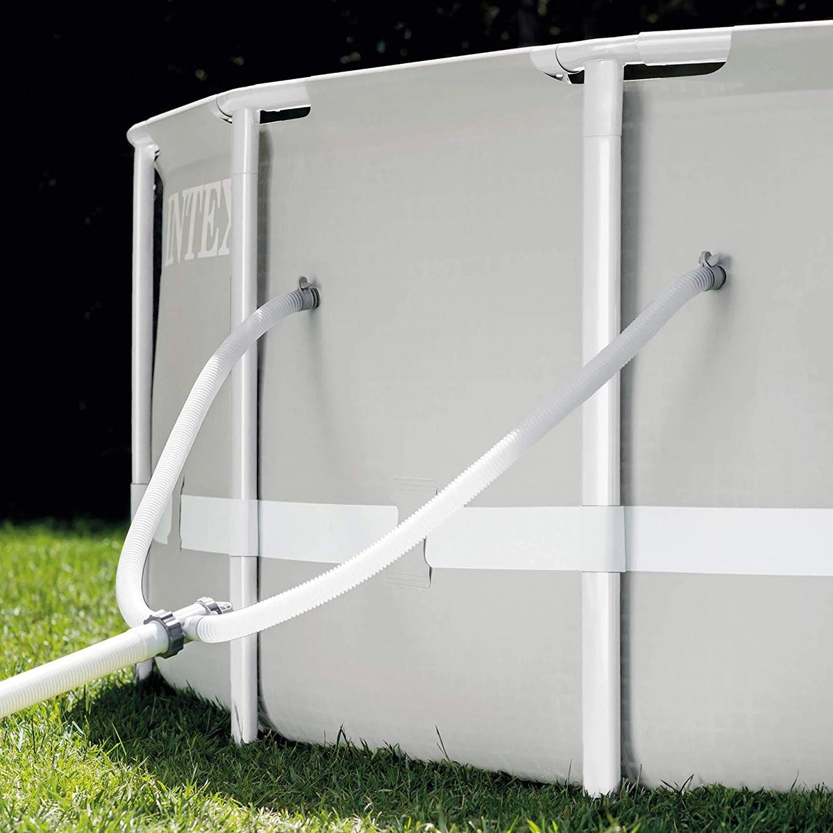 Intex Prism Frame Above Ground Swimming Pool 14ft x 42in With Pump - 26719EH