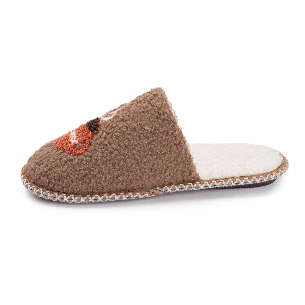 MUK LUKS Women's Punch Needle Fall Halloween Novelty Scuff Slipper