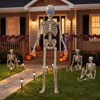Way To Celebrate 8-Foot Animated Skeleton Plastic Outdoor Halloween Decor