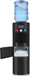 ICEPURE 3-in-1 Top Loading Water Dispenser With Ice Maker, 26.5lbs/24H, Black