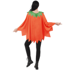 Joyfy Women Pumpkin Poncho Costume Adult, Pumpkin Costume Halloween Costumes for Women Fancy Dress Cosplay