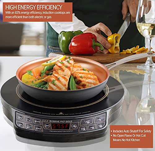 Nuwave Gold Precision Induction Cooktop With Large 8 Heating Coil - Gold
