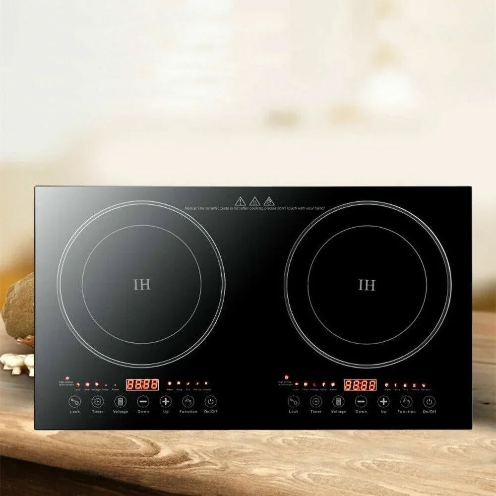Portable Dual Induction Cooktop Countertop Hot Plate - 2400W