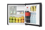Hisense Single Door Mini Refrigerator, Black, 1.6 Cu Ft - WMS017M6XBE