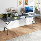 Folding Table With HDPE Top And Handle, 8FT, 96.5 x 29 x 29.5 in, 350 lbs