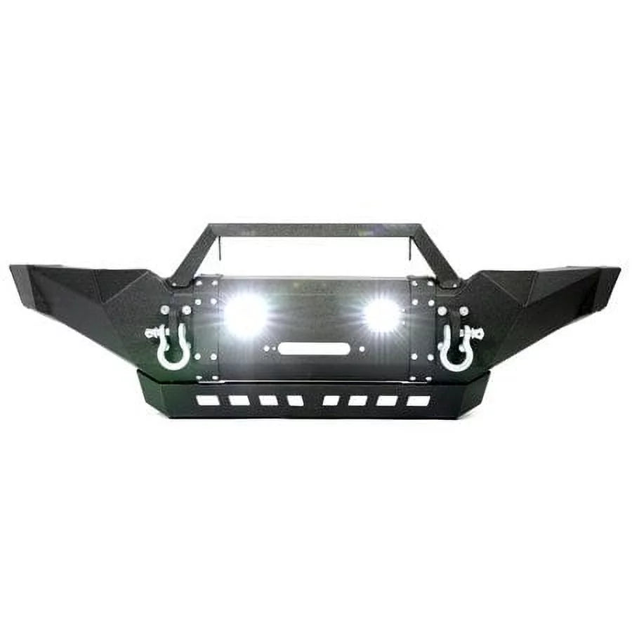 Kojem Front Bumper With Winch Plate, LED Lights And D-Rings For 2005-2015 Toyota Tacoma - LYAM-516-1A+LYAM-516-1B