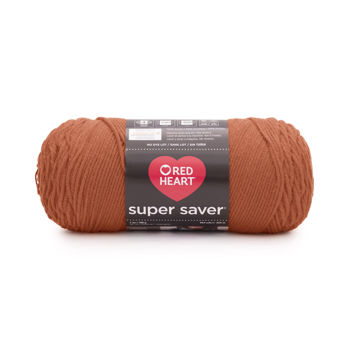 Red Heart Super Saver 4 Medium Acrylic Yarn Black 7oz 198g 364 Yards