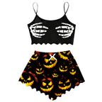 Pajamas For Women Set Halloween Cozy 2 Piece Outfit Soft Comfortable Sleepwear Loungewear Nightwear Nightclothes Homewear