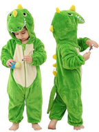 WIBACKER Infant Toddler Dinosaur Animal Fancy Dress Costume Baby Winter Flannel Hooded Romper Christmas Halloween Cosplay Jumpsuit