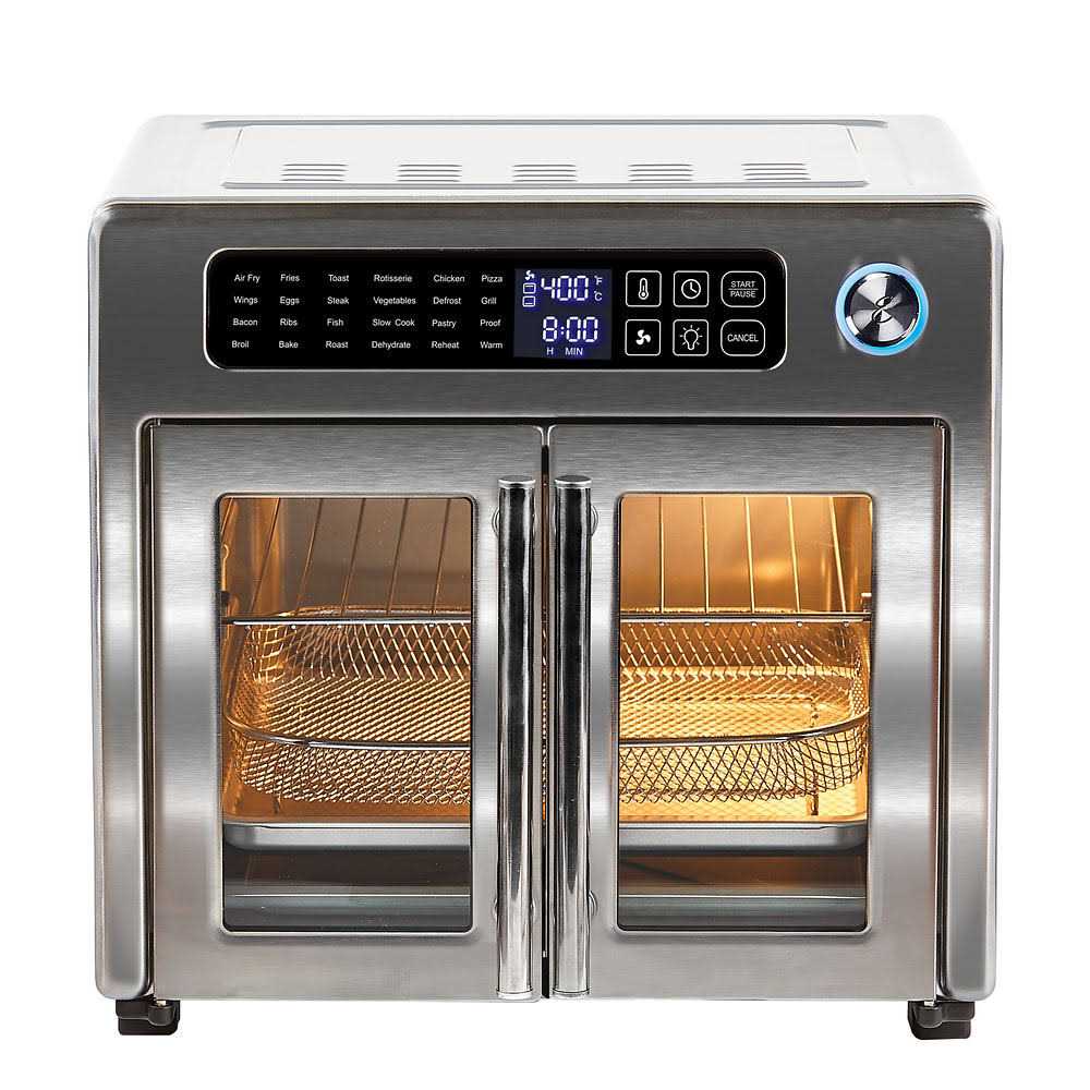 Emeril Lagasse French Door 360 Air Fryer Convection Oven, 26-Quart Stainless Steel