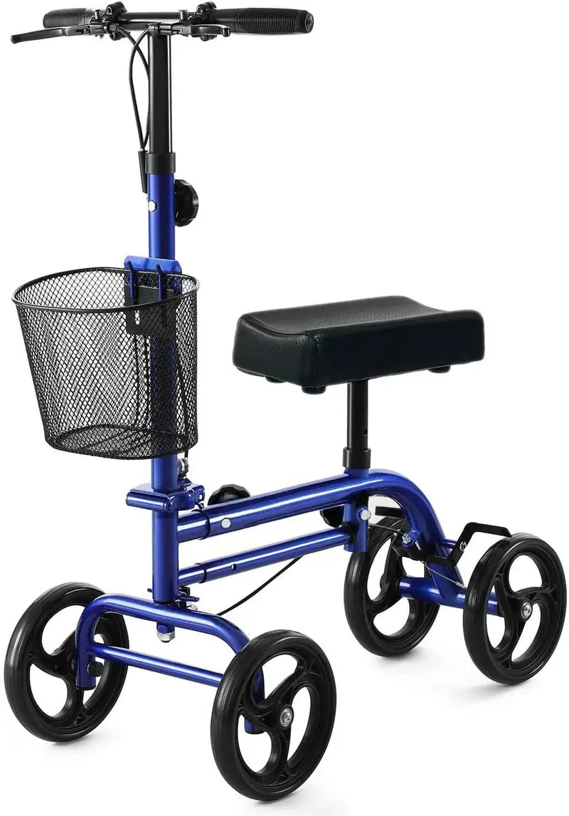 RINKMO Lightweight Steerable Knee Scooter With 8-Inch PVC Wheels