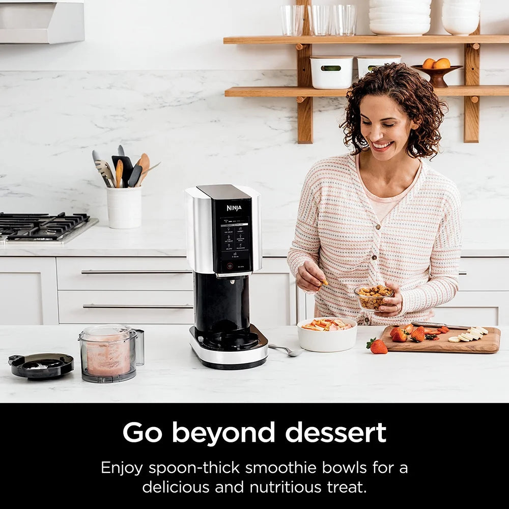 Ninja CREAMi 7-in-1 Ice Cream Maker, Cloud Silver - NC301