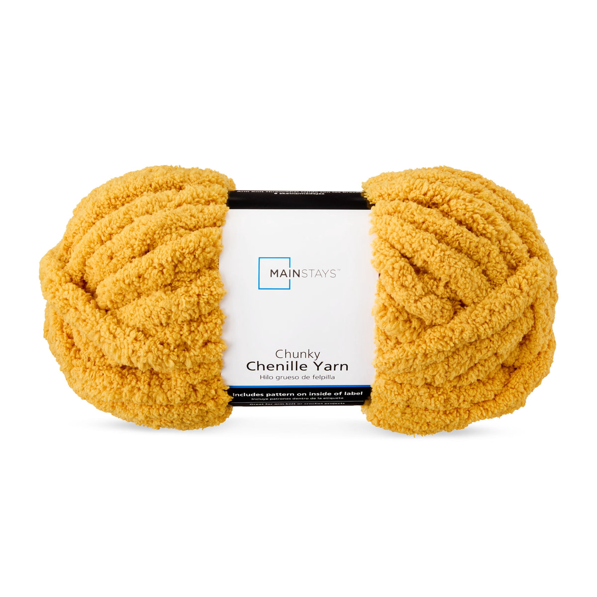 Mainstays Chunky Chenille Yarn, 31.7 yd, 100% Polyester, Super Bulky