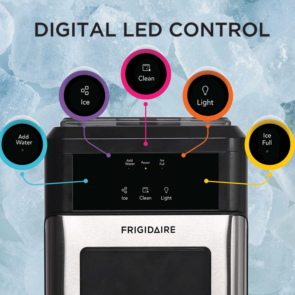 Frigidaire Nugget Ice Maker, 44 lbs., Stainless Steel - EFIC235