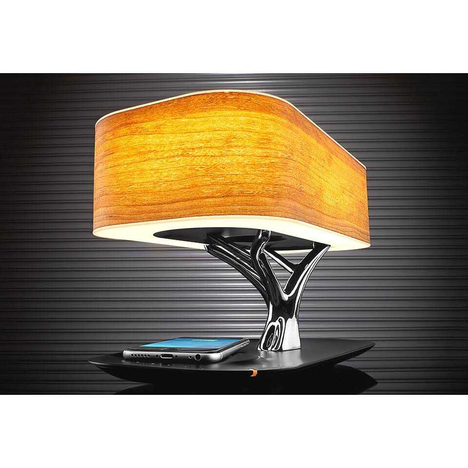 Sharper Image Bluetooth Speaker Lamp With Wireless Charging Pad - 206423