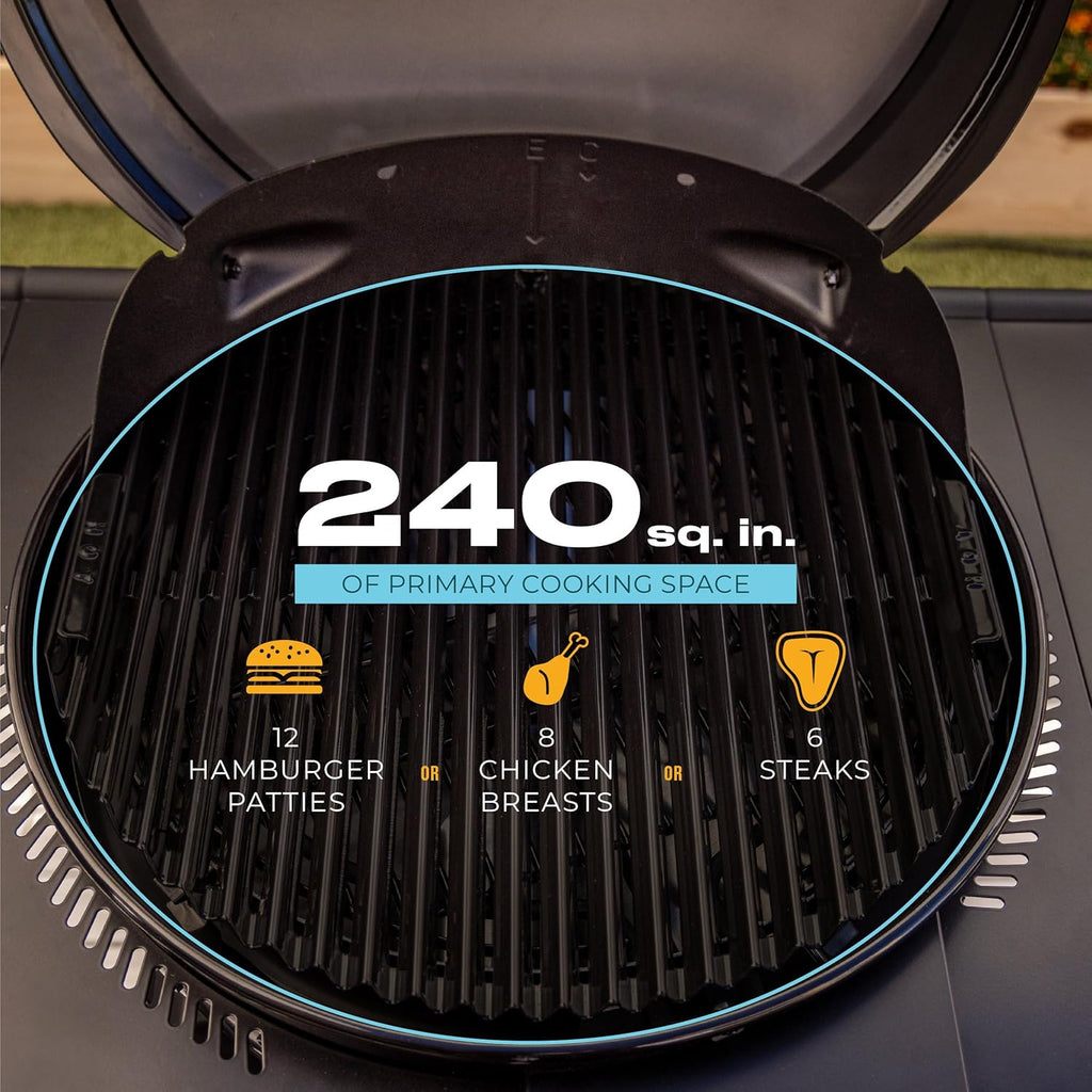 Charbroil 3-in-1 Dual Fuel Electric Grill, Griddle And Charcoal Grill - 25302145